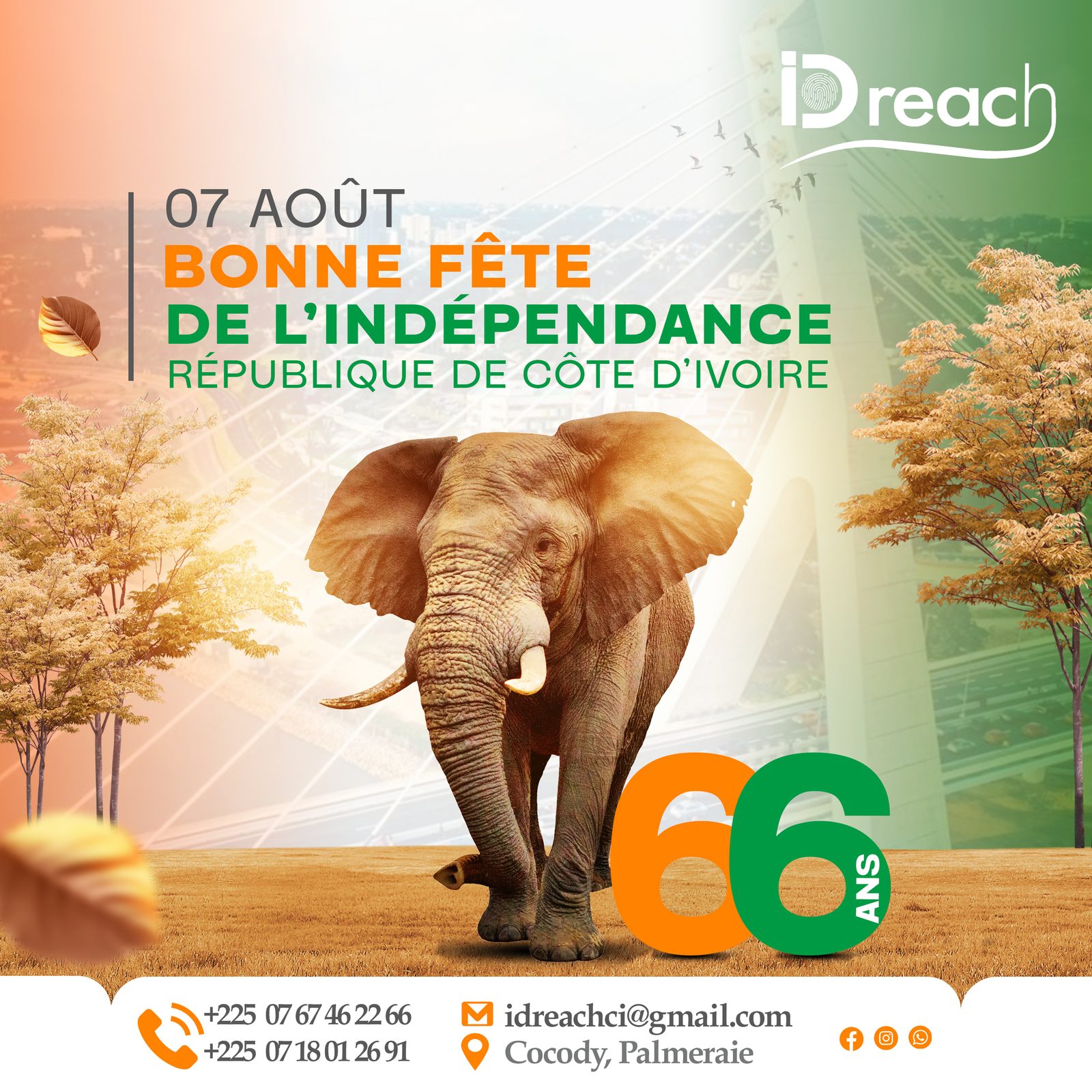 AFFICHE DE L'INDEPENDANCE ID REACH