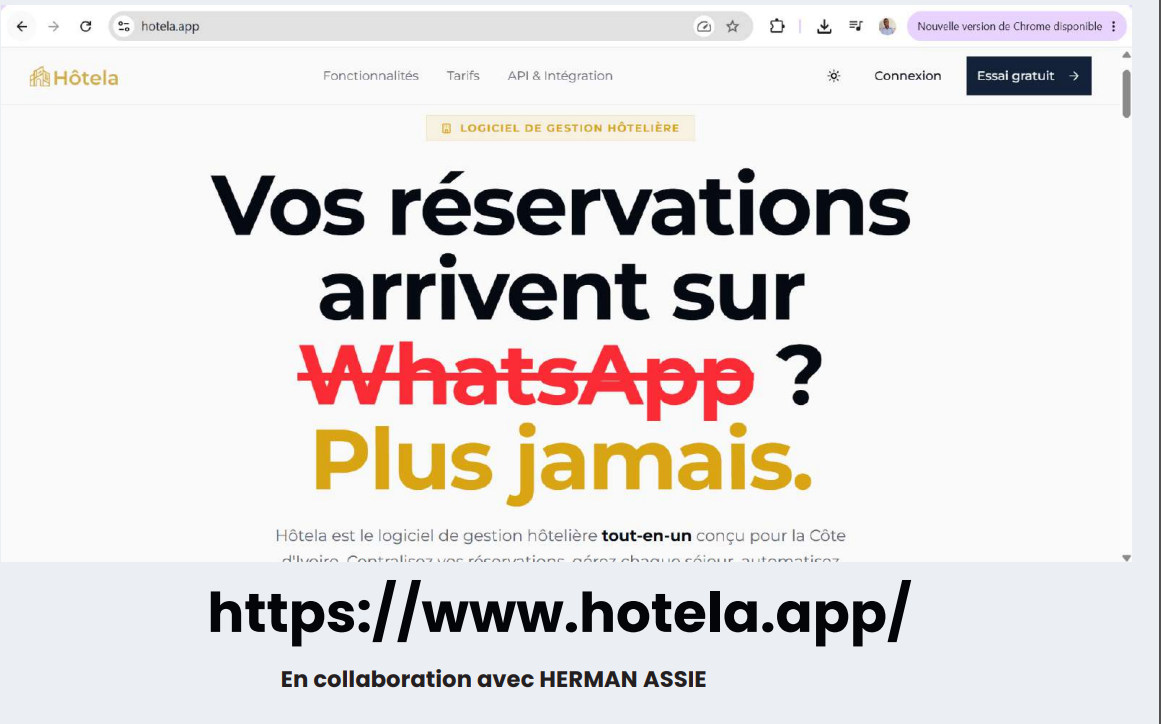 SITE WEB HOTELA LOGICIEL